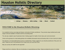 Tablet Screenshot of houstonholisticdirectory.com